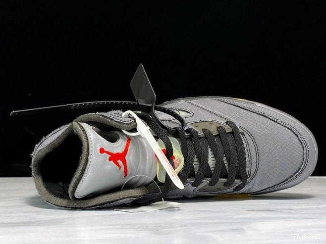 Black CT8480-001 Off-White Jordan x Air 5 1211